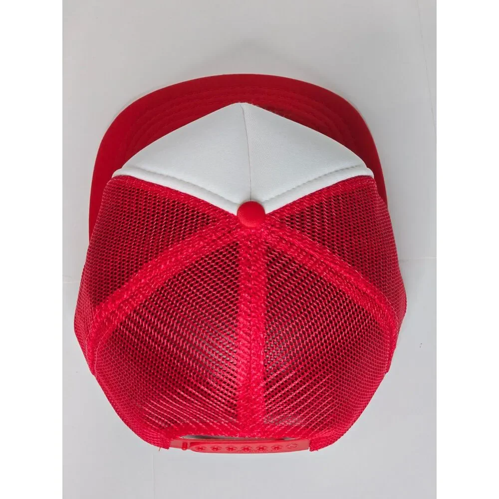 Vintage 80s Sportcap Smoothie Wisconsin Trucker Hat | Red White Snapback